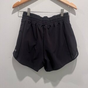Lululemon Black Hotty Hot High-Rise Lined Short 4"